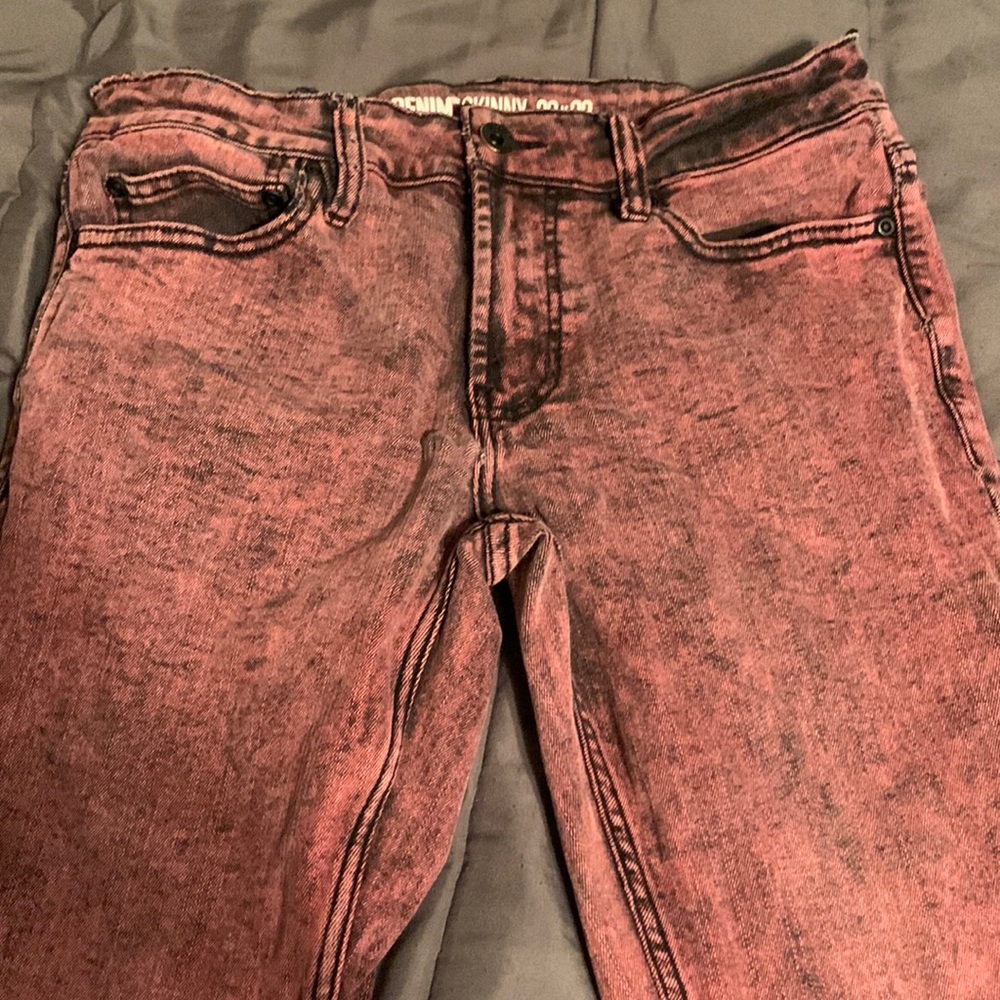 Red Mens Hot Topic Jeans